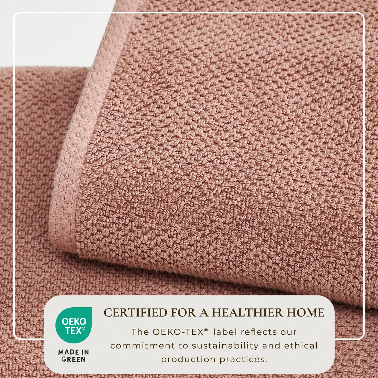 Cotton Textured Bath Towel Set – Acacia Collection-Bath Towels & Washcloths-Parc Decor