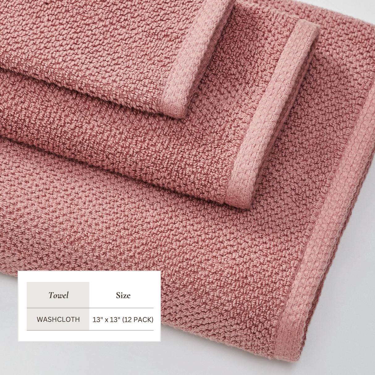 Cotton Textured Bath Towel Set – Acacia Collection-Bath Towels & Washcloths-Parc Decor