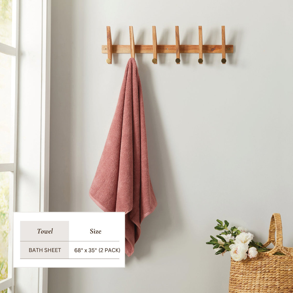 Cotton Textured Bath Towel Set – Acacia Collection-Bath Towels & Washcloths-Parc Decor