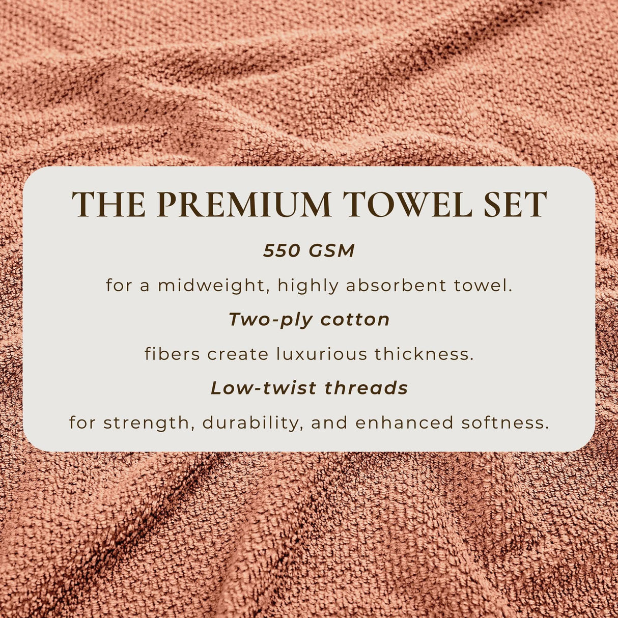 Cotton Textured Bath Towel Set – Acacia Collection-Bath Towels & Washcloths-Parc Decor