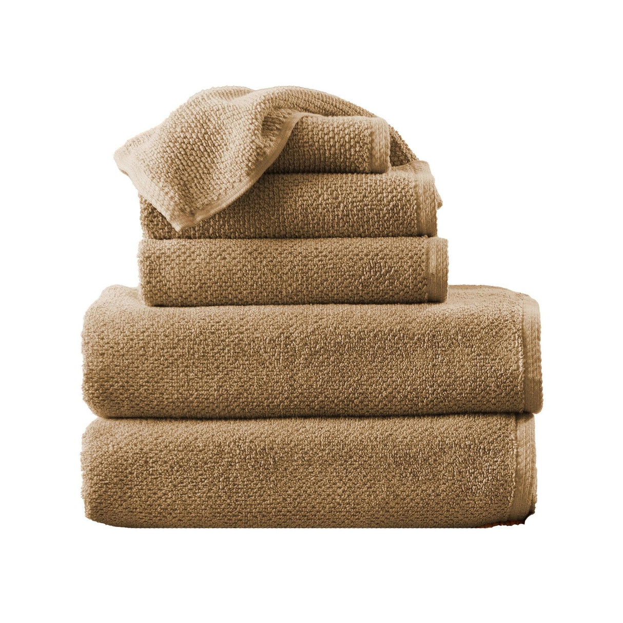 Cotton Textured Bath Towel Set – Acacia Collection-Bath Towels & Washcloths-Parc Decor