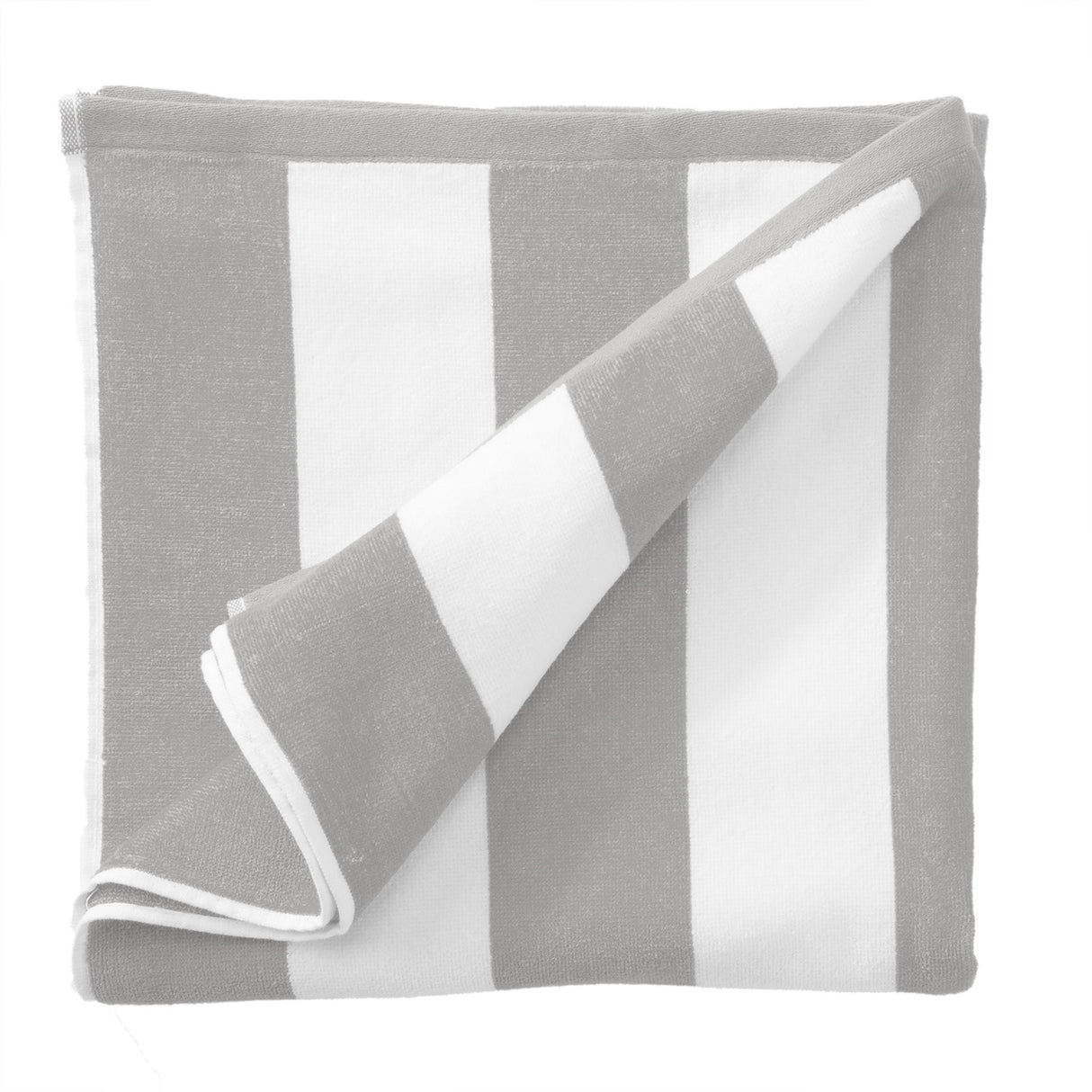 Cotton Velour Cabana Stripe Beach Towel - Novia Collection