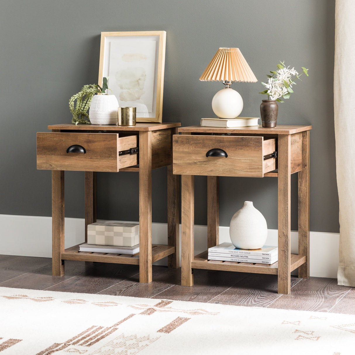 Country Nightstand / Side Table-Occasional-Parc Decor