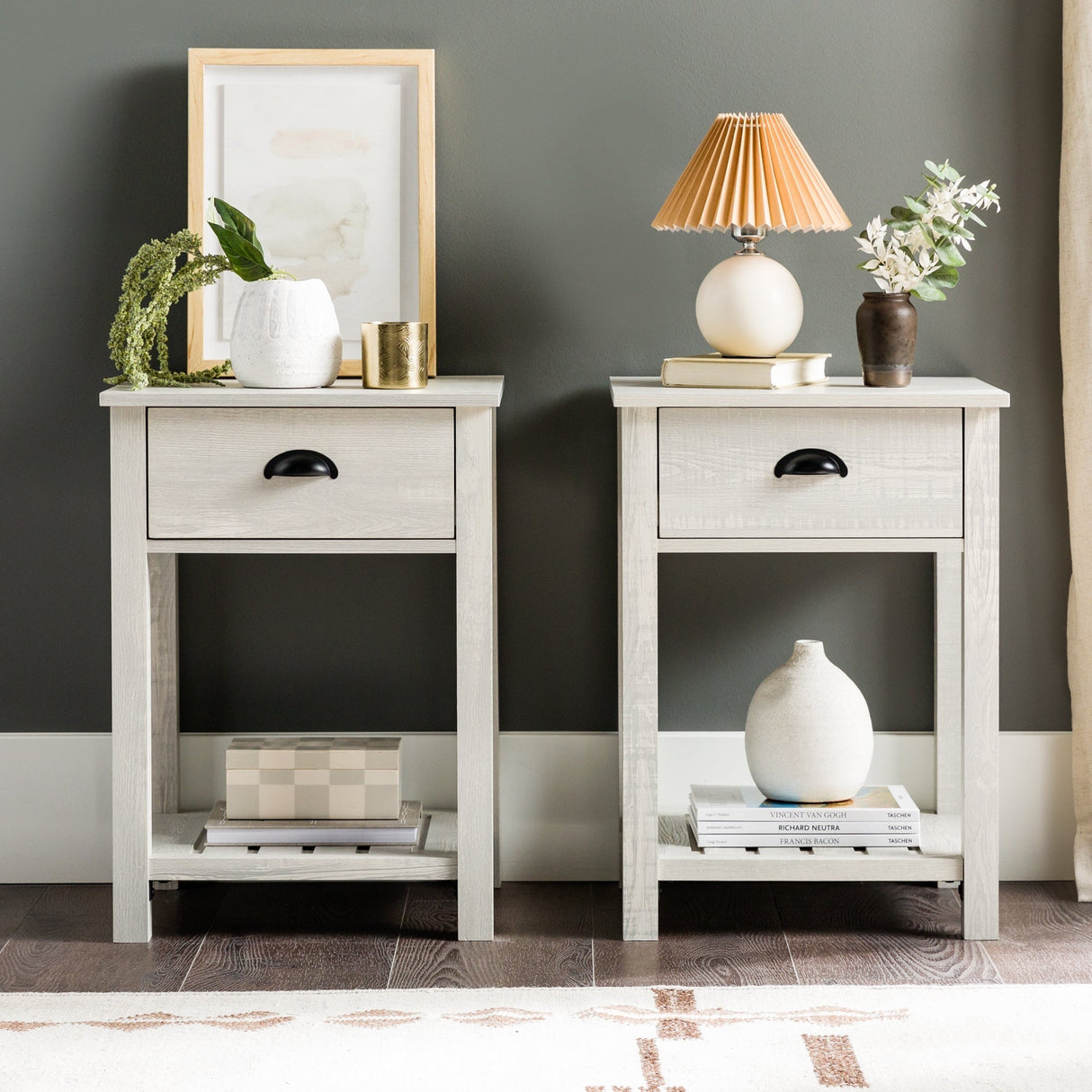 Country Nightstand / Side Table-Occasional-Parc Decor