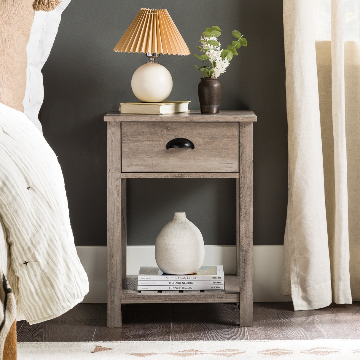 Country Nightstand / Side Table-Occasional-Parc Decor