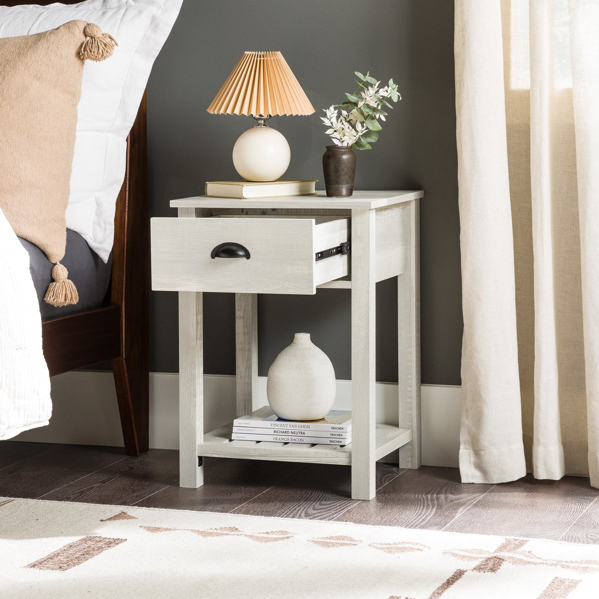 Country Nightstand / Side Table-Occasional-Parc Decor
