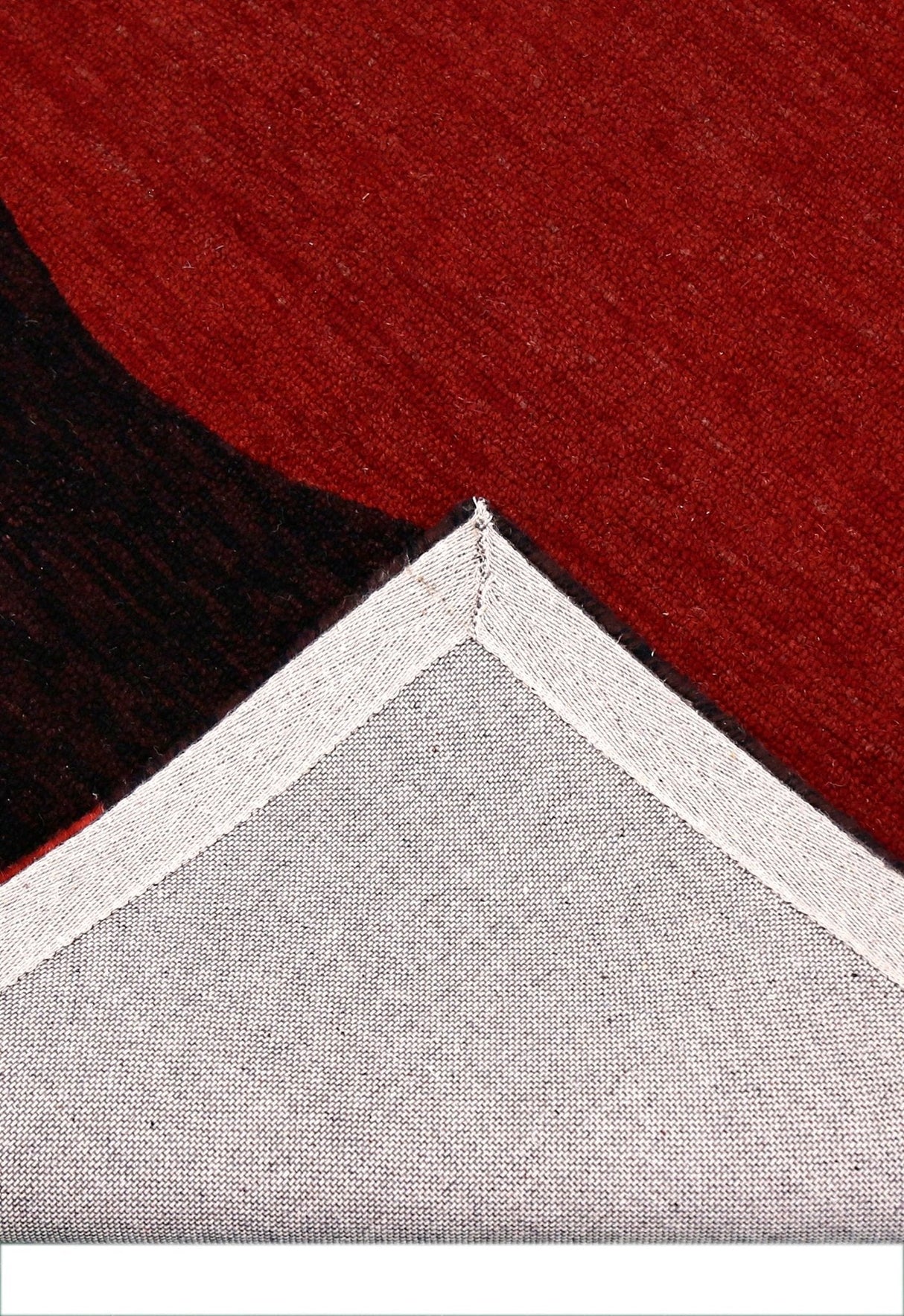 Crimson Eclipse Red And Black Hand Tufted 5x8 Wool Area Rug