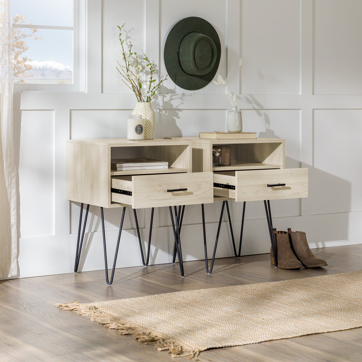 Croft Nightstand / Side Table, Set of 2-Occasional-Parc Decor