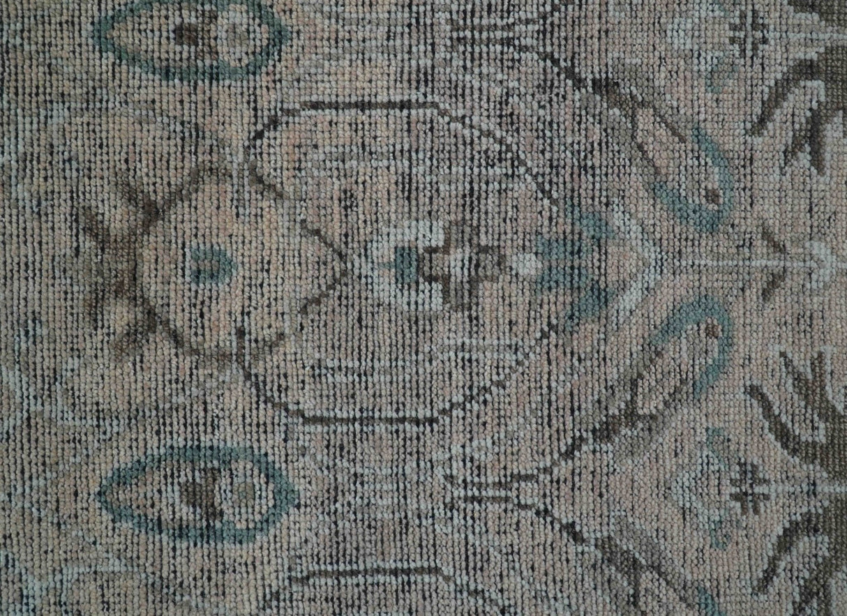 Crown Custom Made Traditional Design Pink Hand Knotted Wool Rug