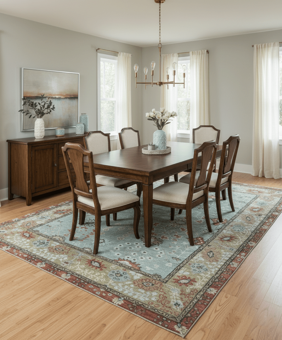 Custom Made Blue Modern Oushak Hand Knotted Wool Rug