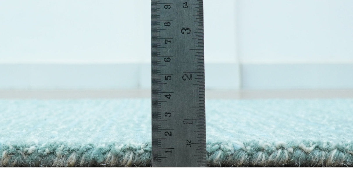 Custom Made Blue Modern Style Hand Tufted Wool Rug