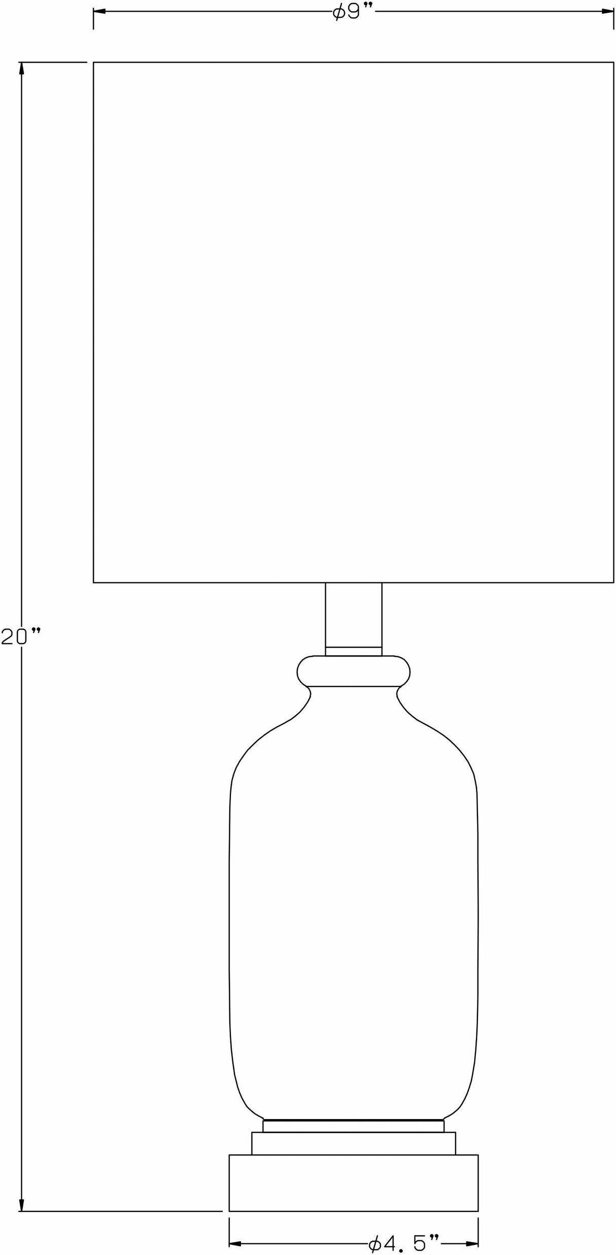 Dalvey Rustic Brown Cylindrical Table Lamp-Lighting-Parc Decor