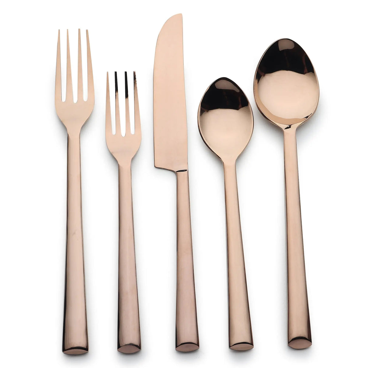 Diana PVD Flatware, 5 Pc. Place Setting-flatware set-Parc Decor