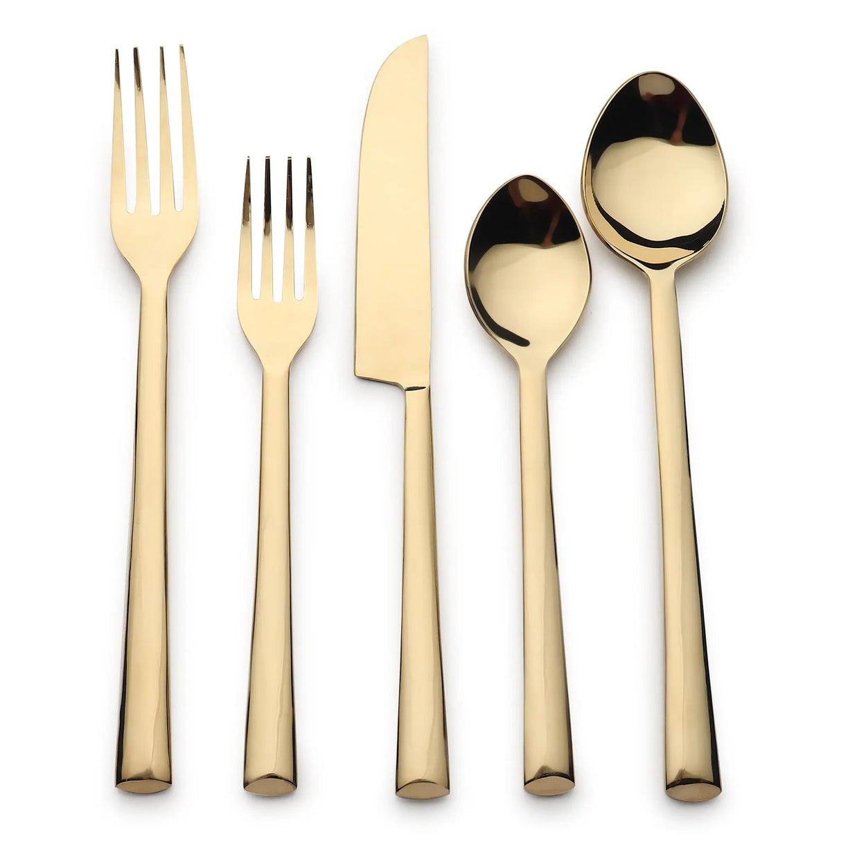 Diana PVD Flatware, 5 Pc. Place Setting-flatware set-Parc Decor