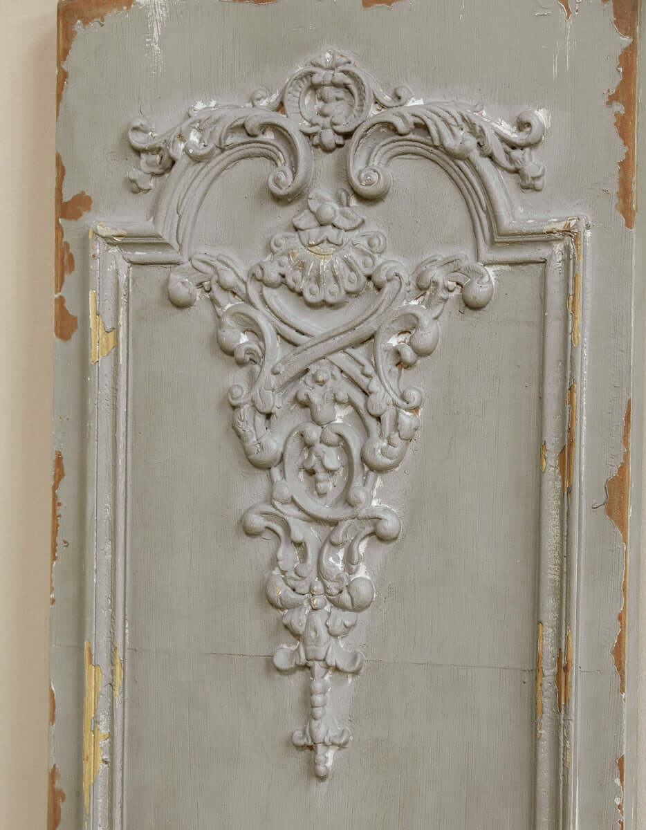 Distressed French Wall Panel – Antique Art Nouveau Decor-Wall Decor-Parc Decor