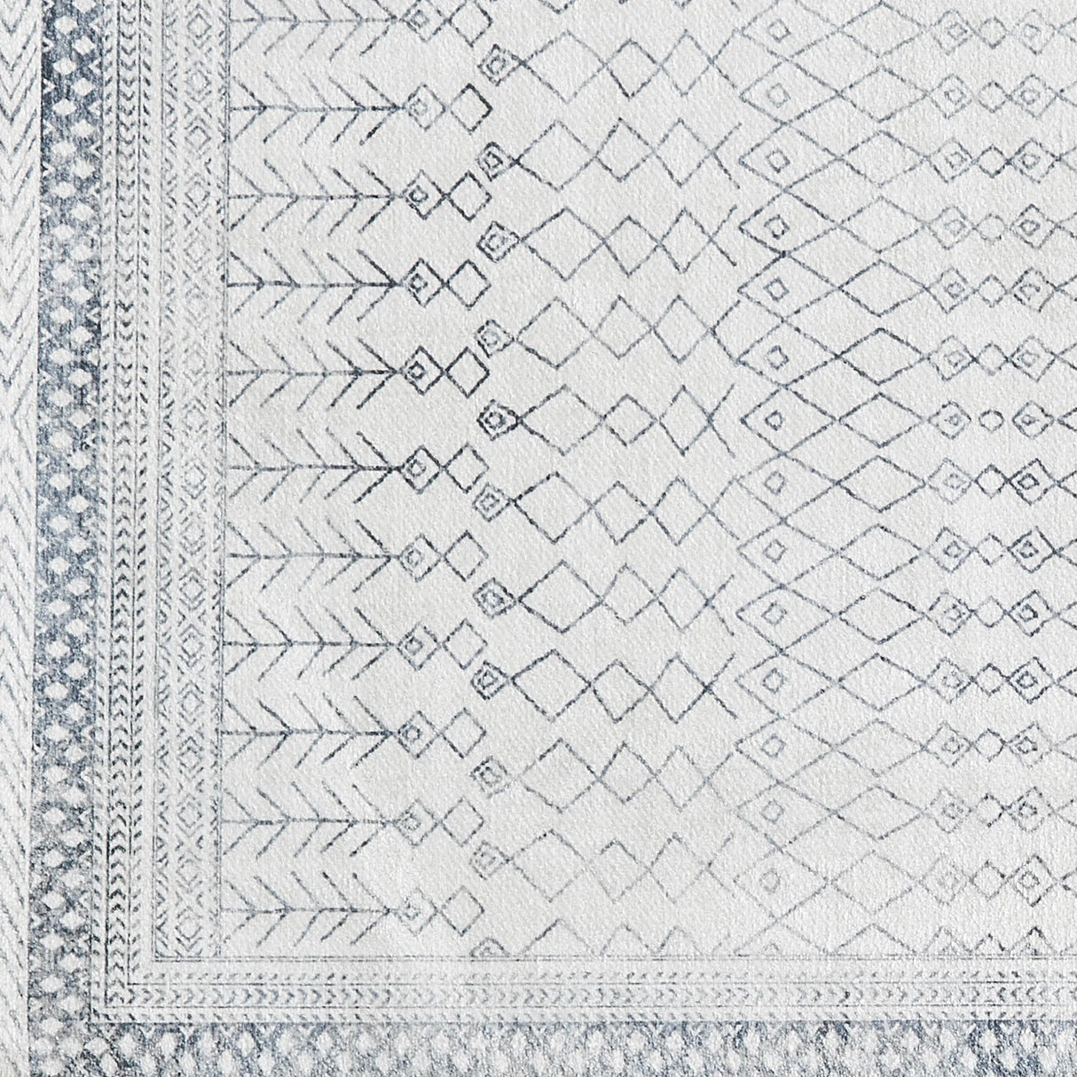 Distressed Moroccan Machine Washable Accent Area Rug 5' x 7' - Neve Collection-Rugs-Parc Decor