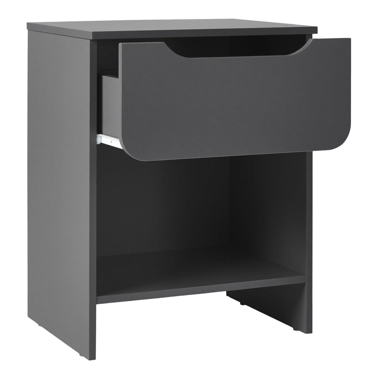 Domm Modern 1-Drawer Nightstand-Bedroom-Parc Decor