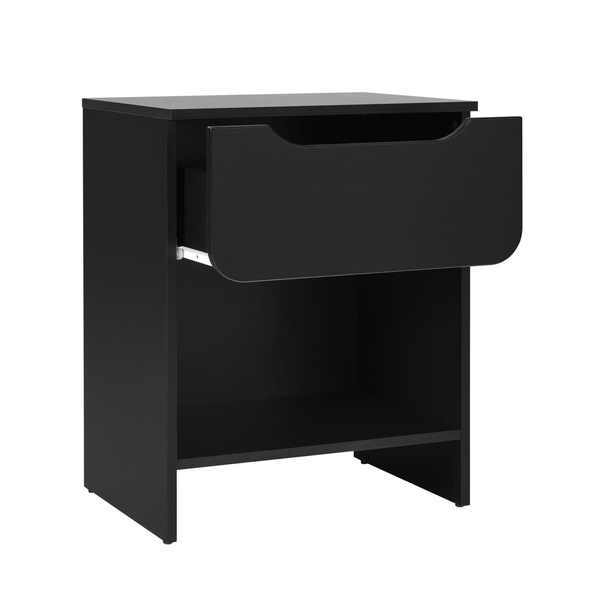 Domm Modern 1-Drawer Nightstand-Bedroom-Parc Decor