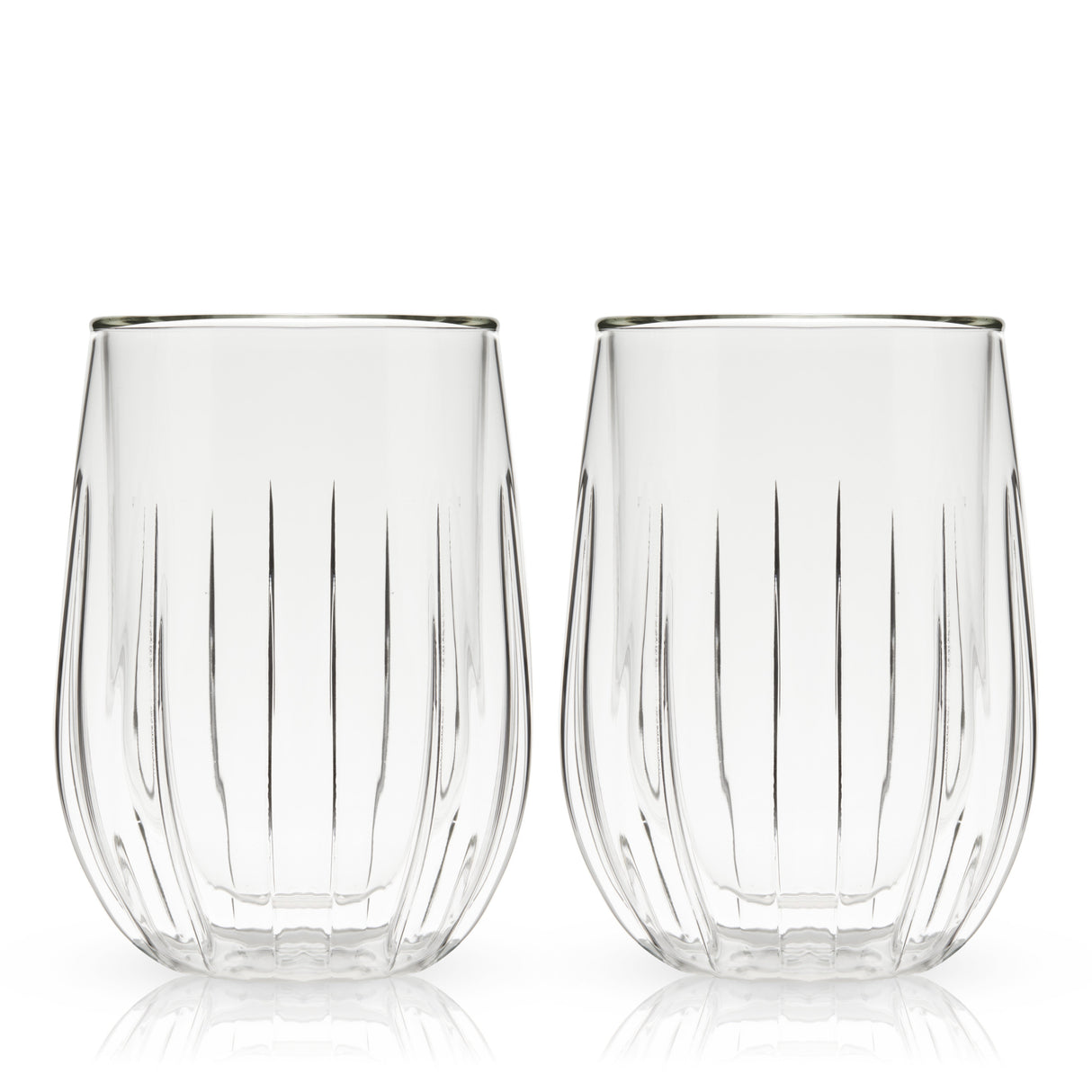 Double-Walled Stemless Wine Glasses Set of 2-product_type::stemless_wine_glasses-Parc Decor