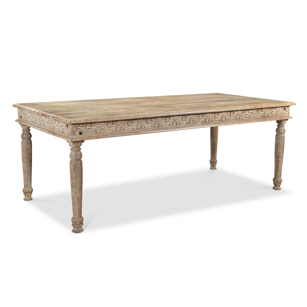 Driftwood Carved Dining Table-Dining Table-Parc Decor