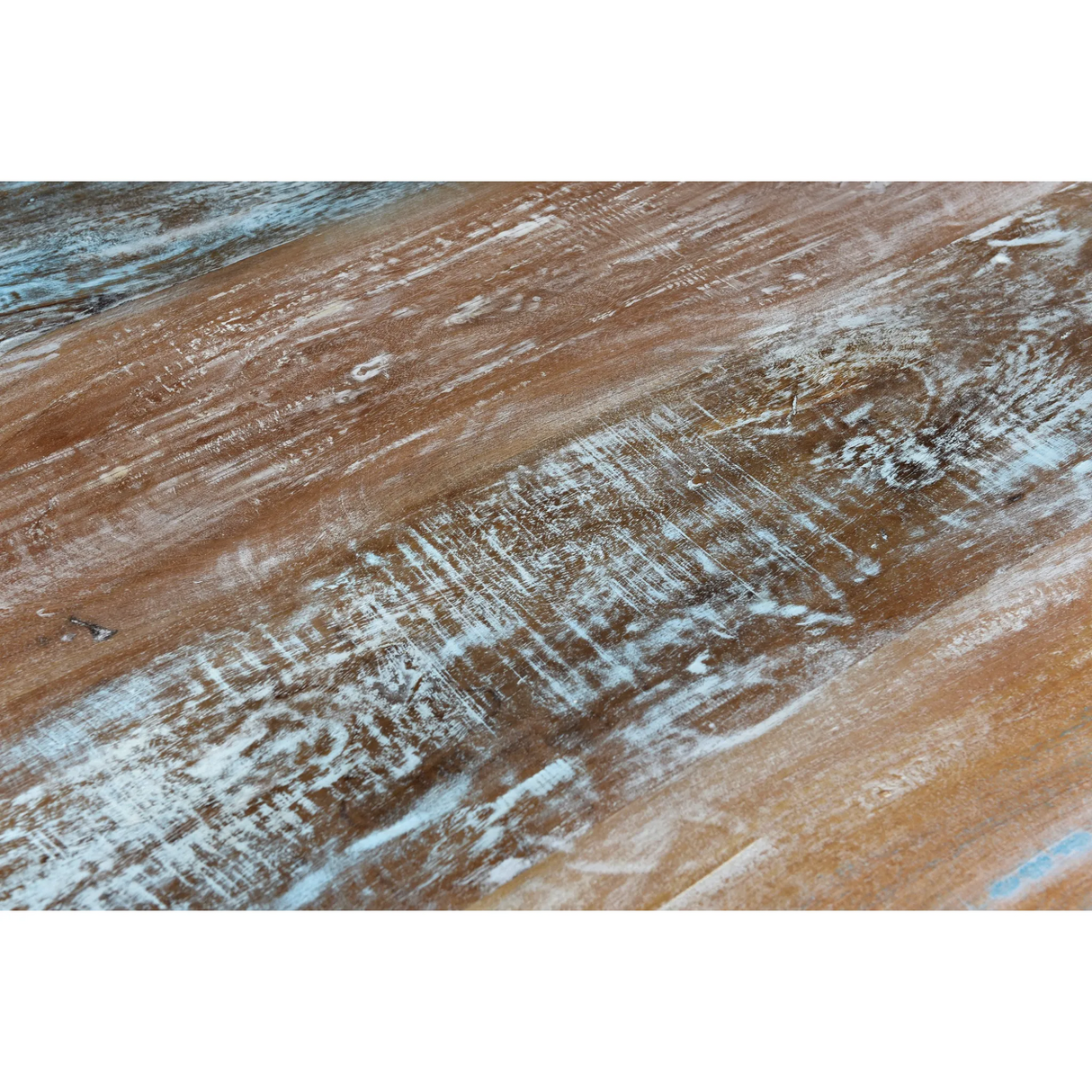 Driftwood Recycled Carved Dining Table-Dining Table-Parc Decor