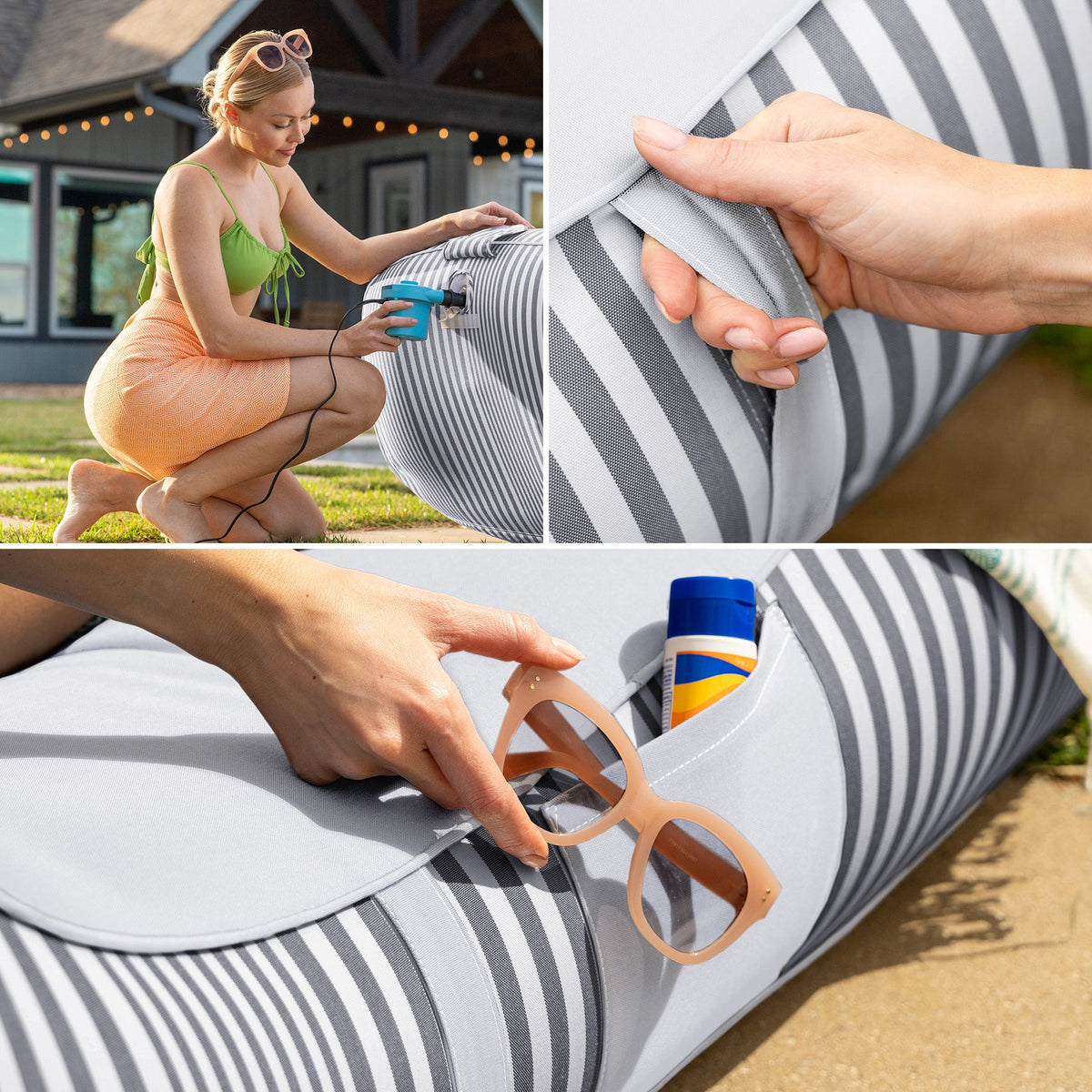 Dryside® Lounger Inflatable Pool Float