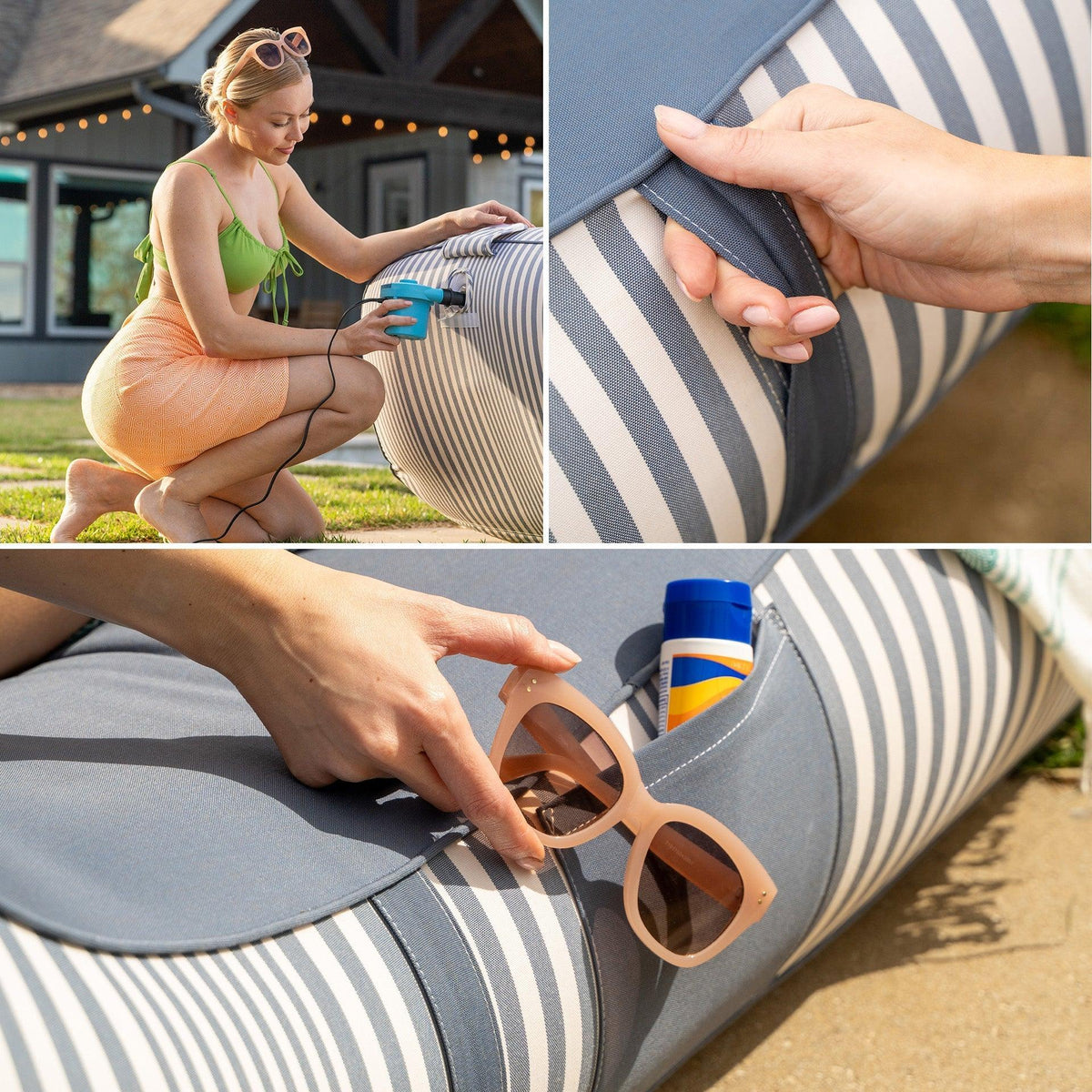 Dryside® Lounger Inflatable Pool Float