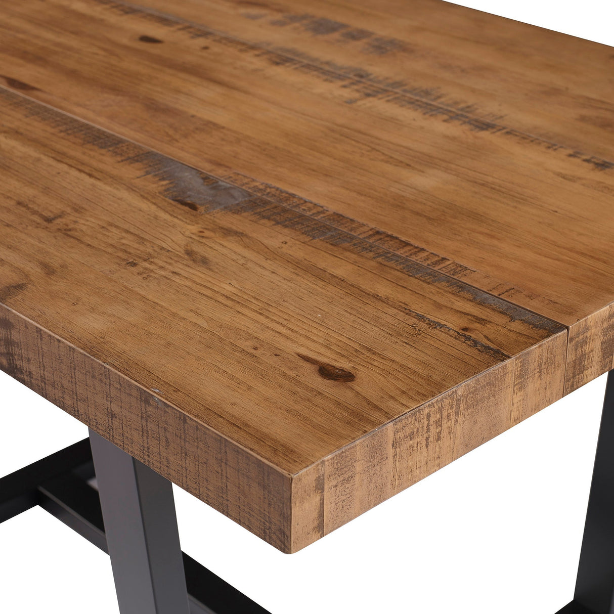 Durango Distressed Wood Dining Table-Dining / Kitchen-Parc Decor