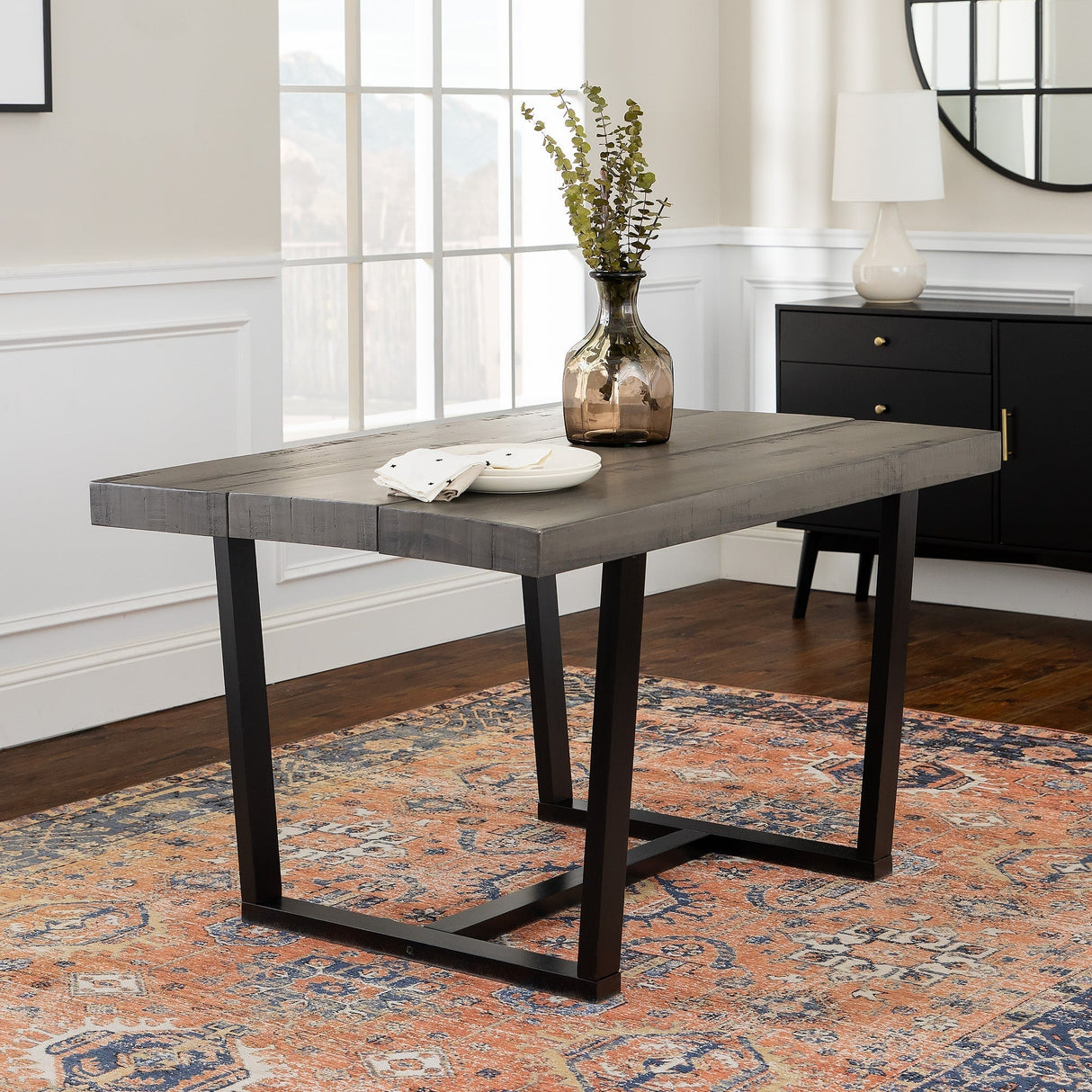 Durango Distressed Wood Dining Table-Dining / Kitchen-Parc Decor