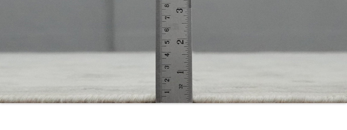 Earthy Contemporary 8x10 Traditional Ivory and Gray Antique Style Hand knotted Wool Area Rug-Area Rug-Parc Decor