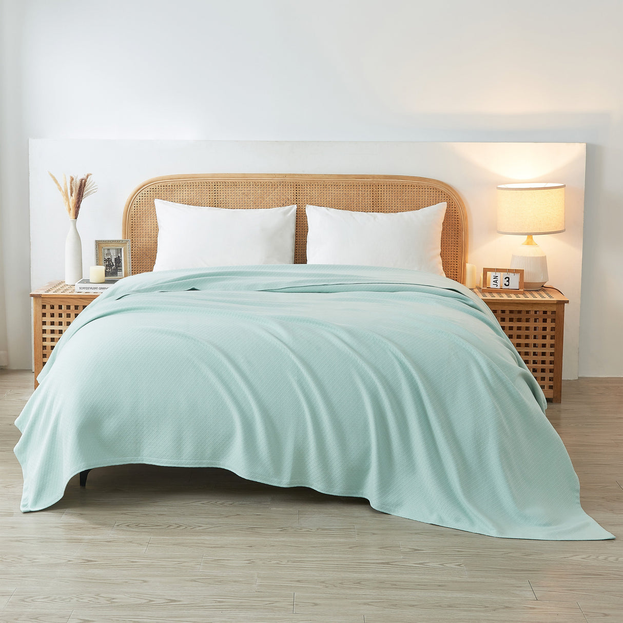 Egyptian Cotton Diamond Blanket-Blanket-Parc Decor