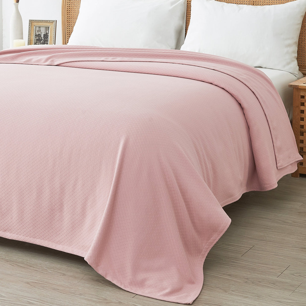 Egyptian Cotton Diamond Blanket-Blanket-Parc Decor