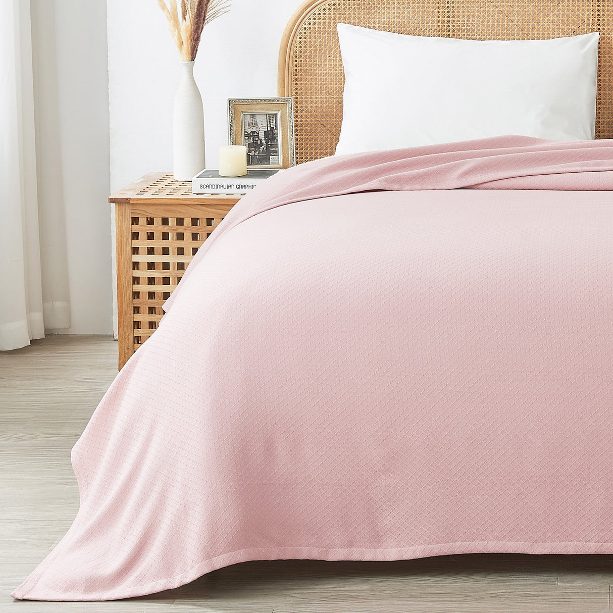 Egyptian Cotton Diamond Blanket-Blanket-Parc Decor