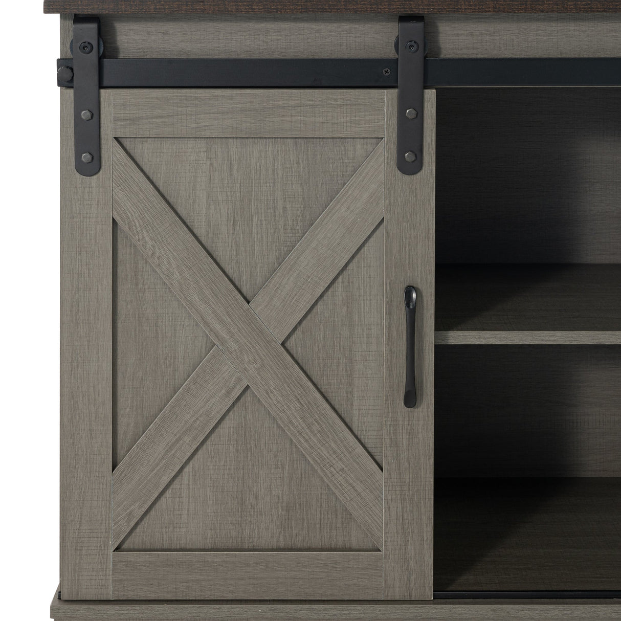 Eira Farmhouse 56-inch TV Stand with Storage Cabinet and Cable Holes, Entertainment Center Console for Living Room, Bedroom-电视柜-Parc Decor