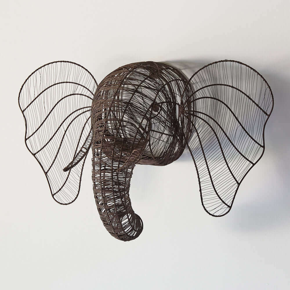 Elephant Head Wall Art-Wall Decor-Parc Decor
