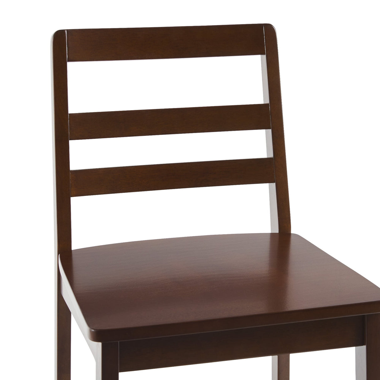 Erekson Solid Wood Ladder Back Bar Stool, Set of 2-Dining / Kitchen-Parc Decor