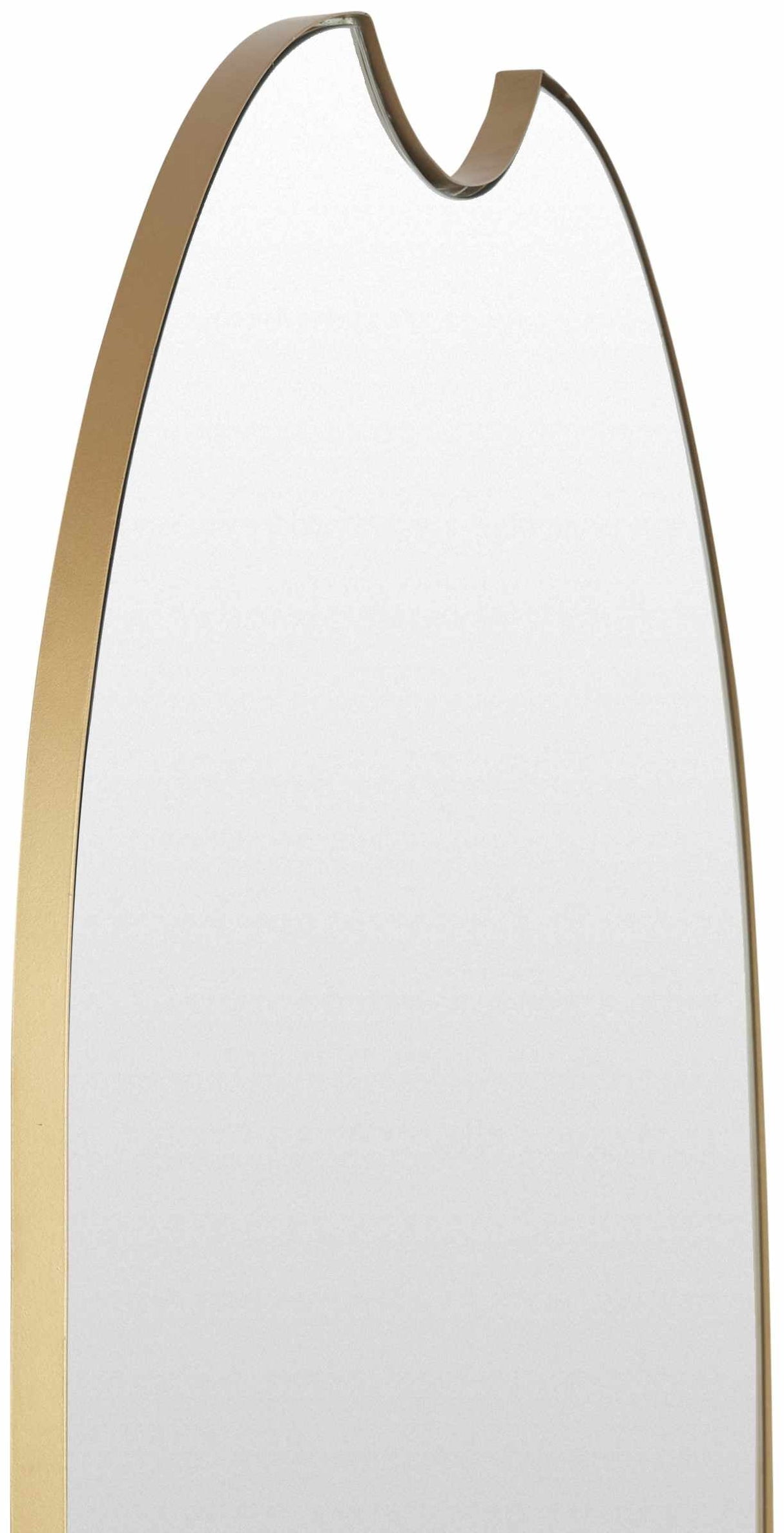 Escaudain Contemporary Gold Mirror-Mirrors-Parc Decor
