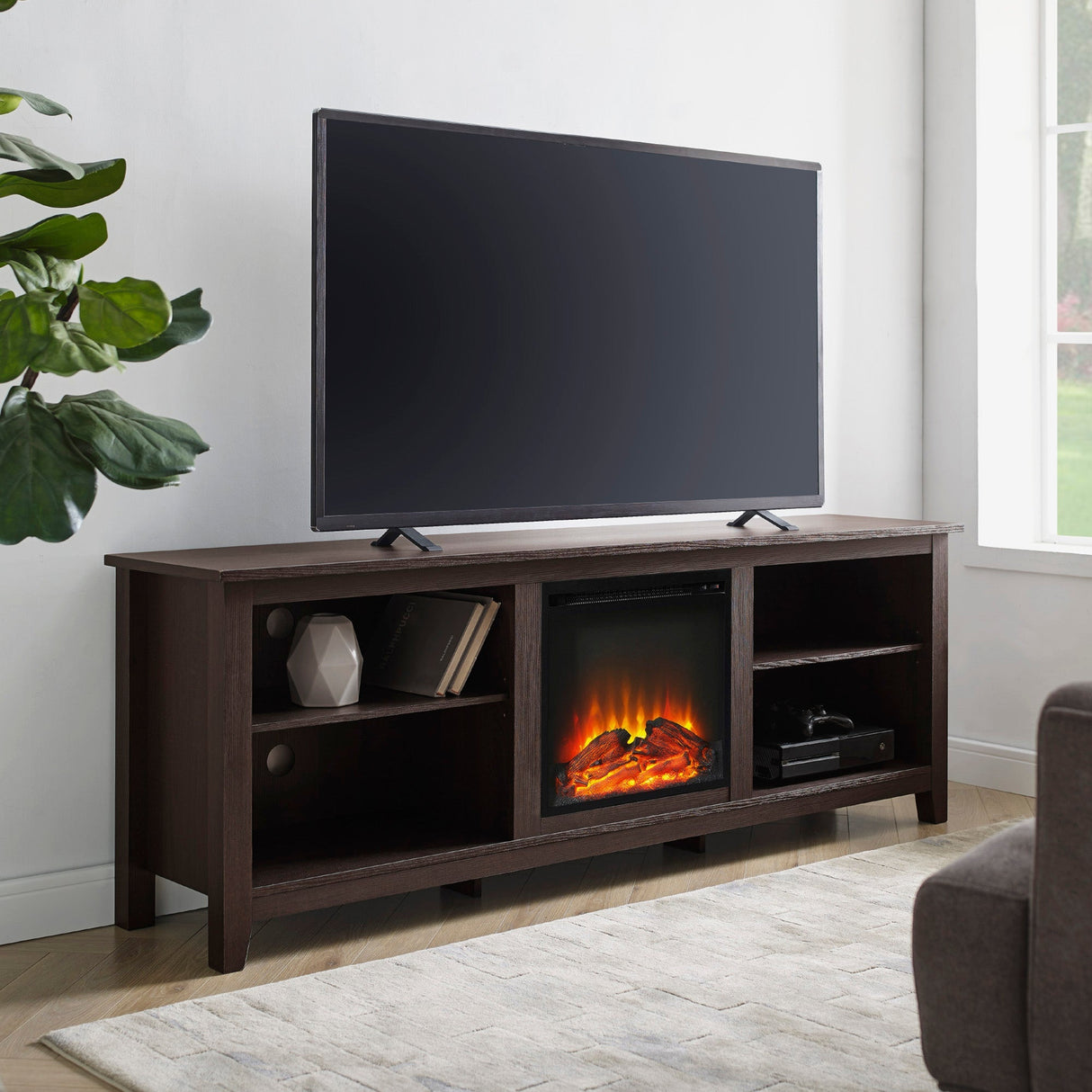 Essential Fireplace TV Stand-Fireplace-Parc Decor