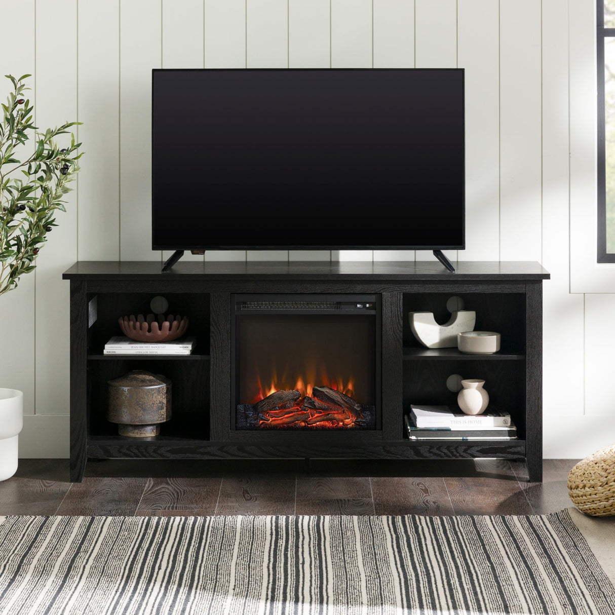 Essential Fireplace TV Stand-Fireplace-Parc Decor
