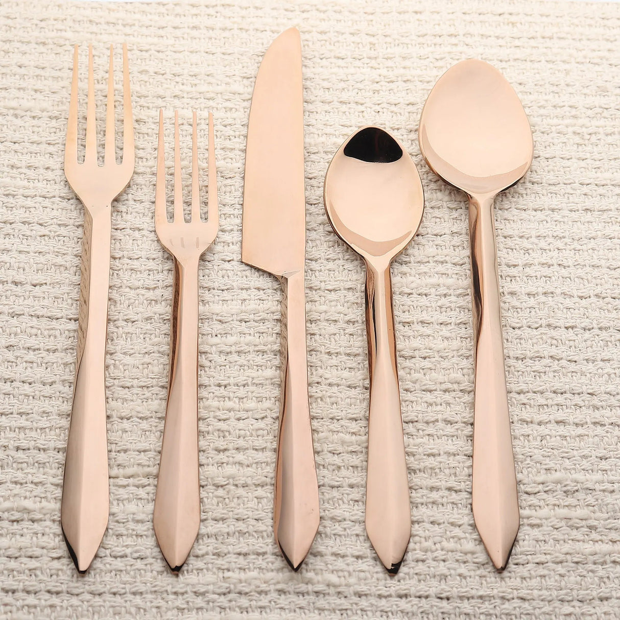 Estique PVD 5 Pcs. Flatware Set-flatware set-Parc Decor