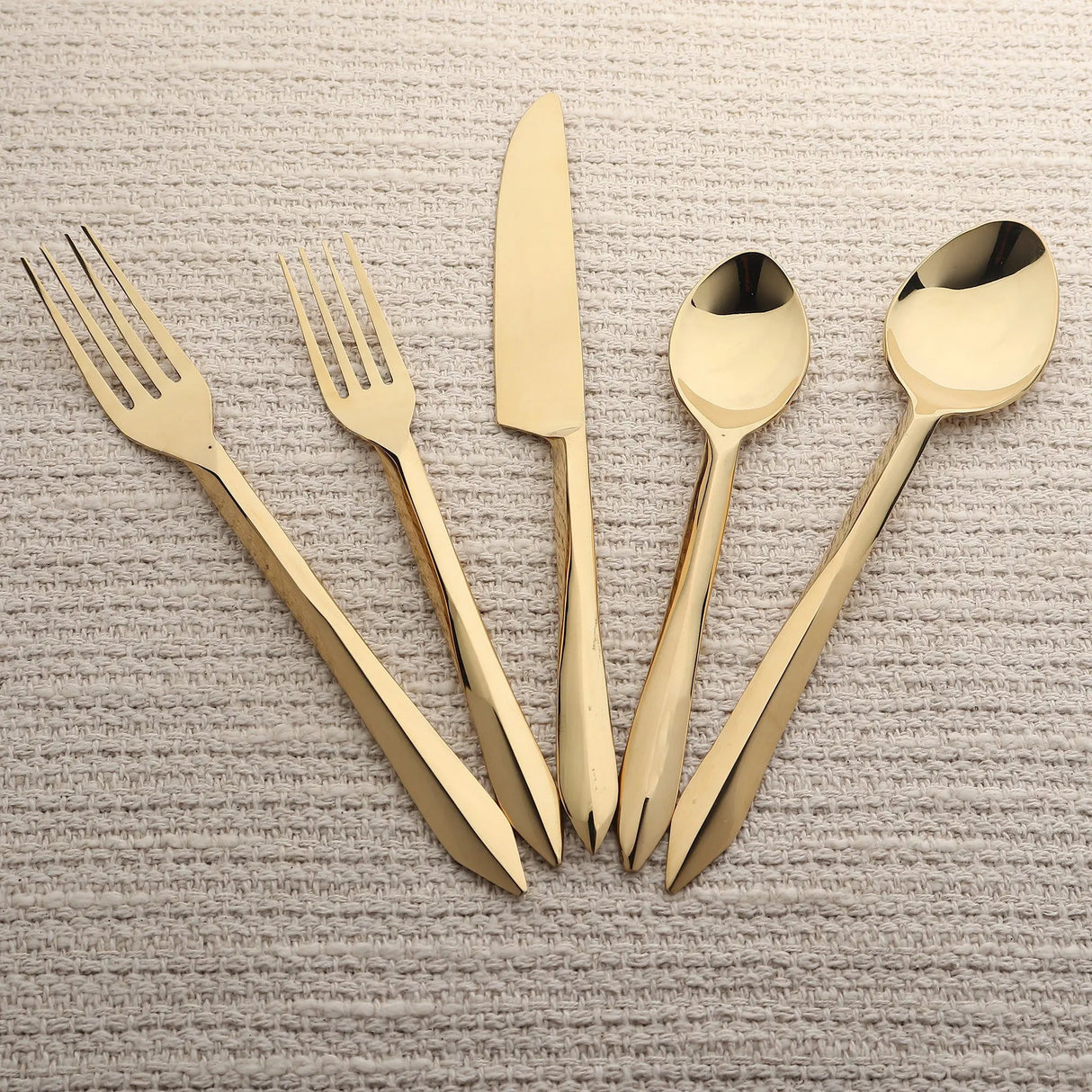Estique PVD 5 Pcs. Flatware Set-flatware set-Parc Decor