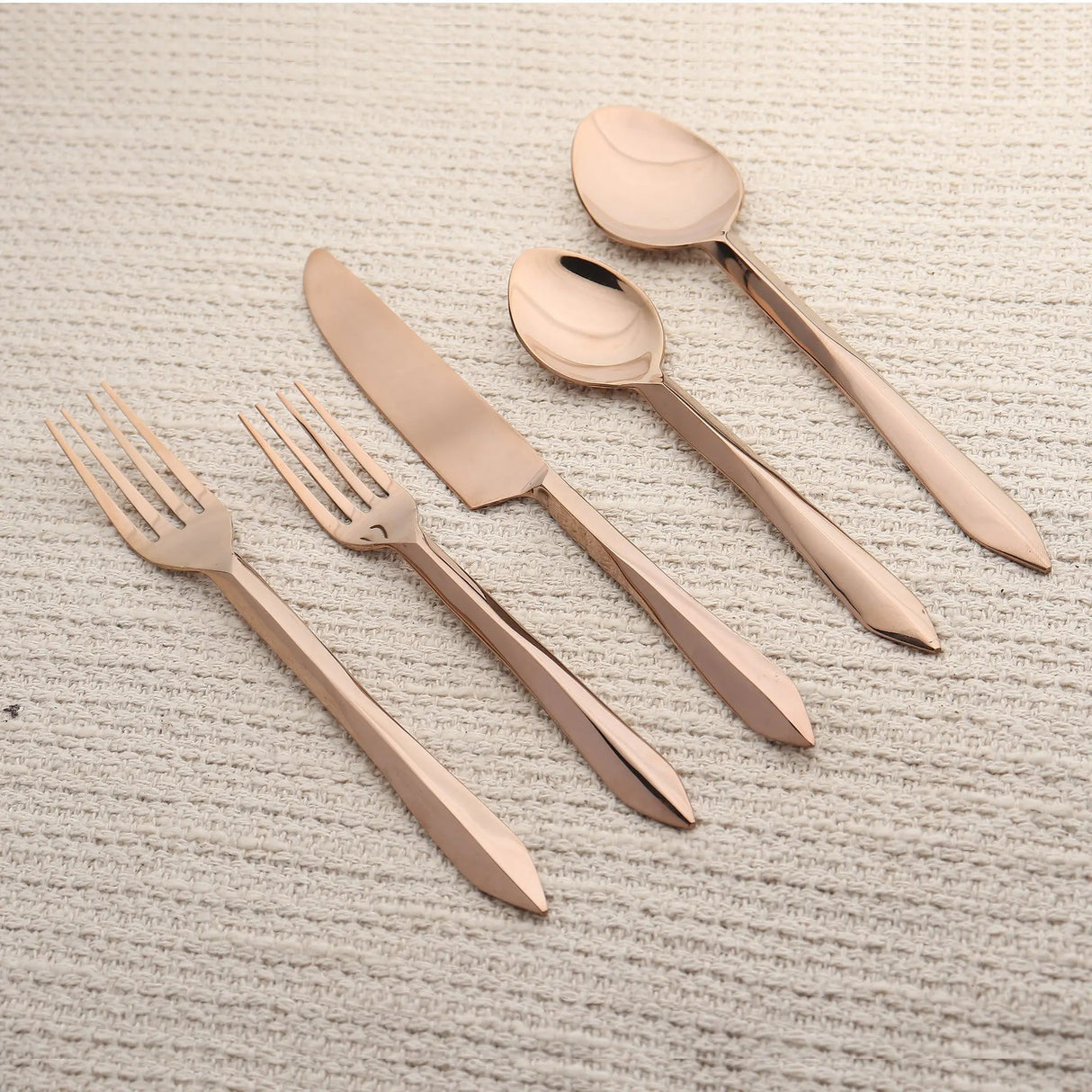 Estique PVD 5 Pcs. Flatware Set-flatware set-Parc Decor
