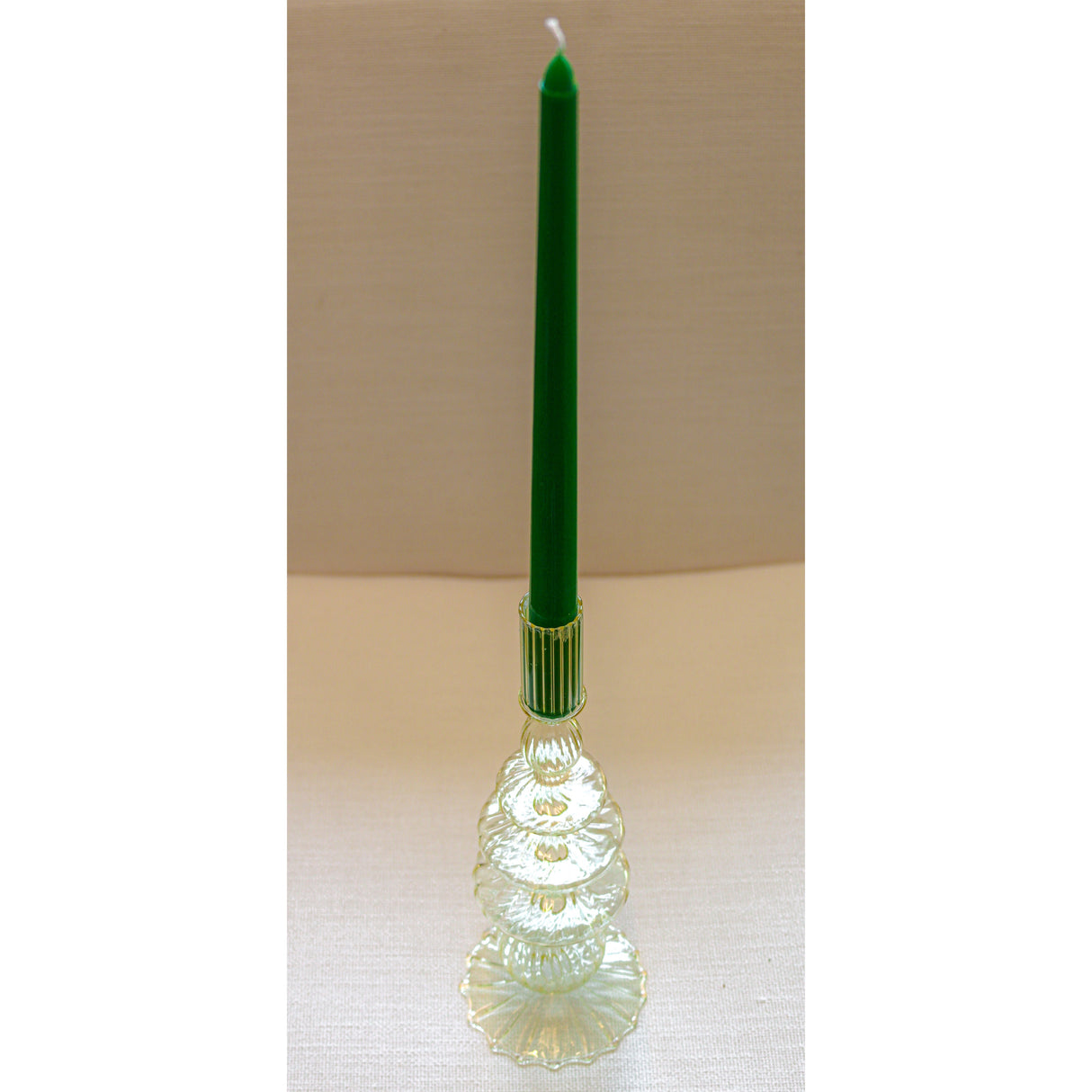 Extra Tall Pine Green Taper Candle, 1 Case of 24 Packs (4 Candles per Pack)-Candle-Parc Decor