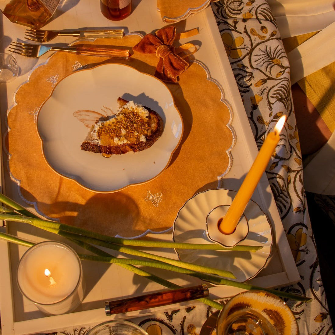 Extra Tall Warm Pumpkin Spice Taper Candle, 1 Case of 24 Packs (4 Candles per Pack)-Candle-Parc Decor