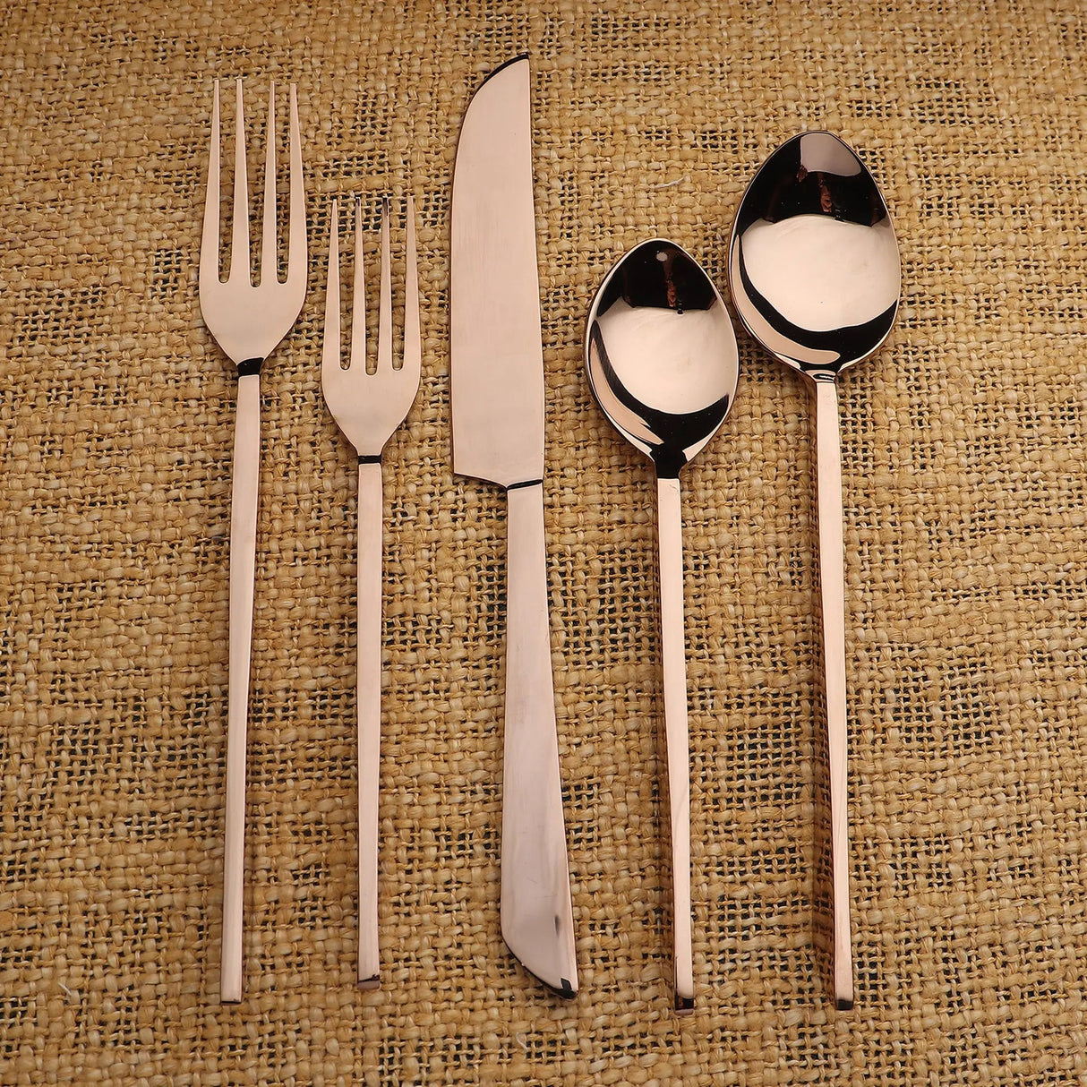 Fairfax PVD 5 Pc. Flatware Set-flatware set-Parc Decor