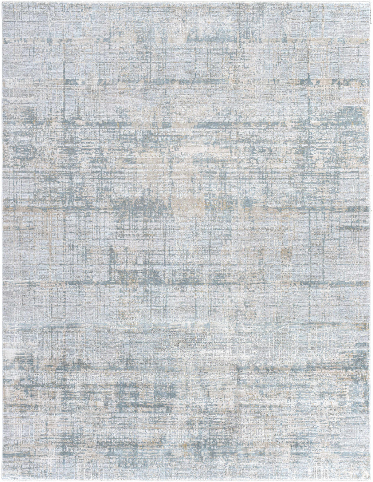 Fallin Gray Abstract Striped Luxe Rug-Rugs-Parc Decor