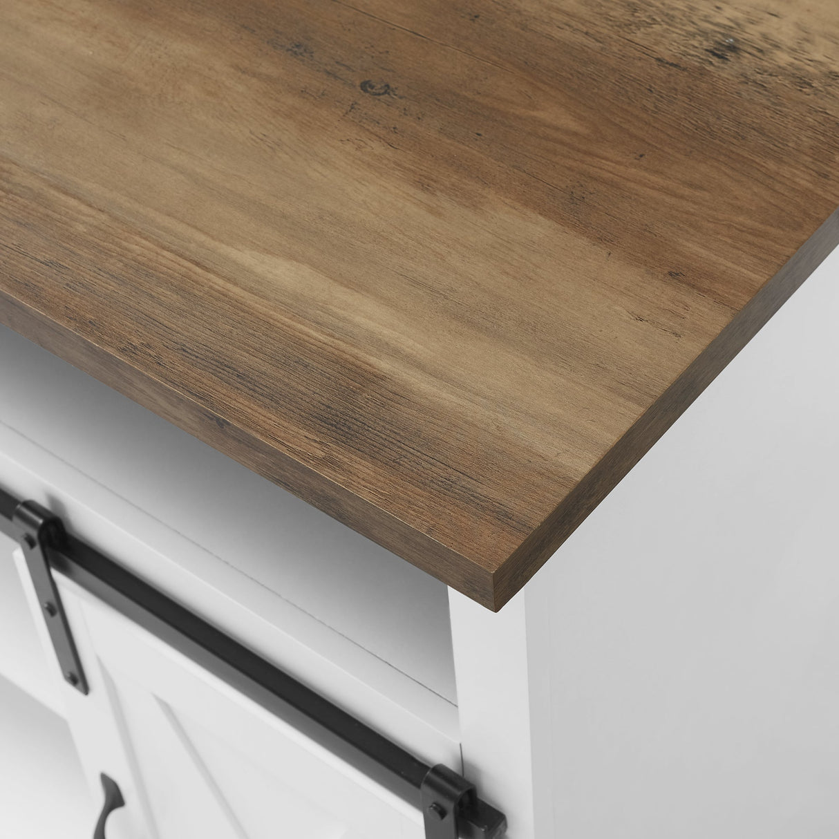 Farmhouse 52" Sliding Barn Door Highboy Modern TV Stand-Entertainment-Parc Decor