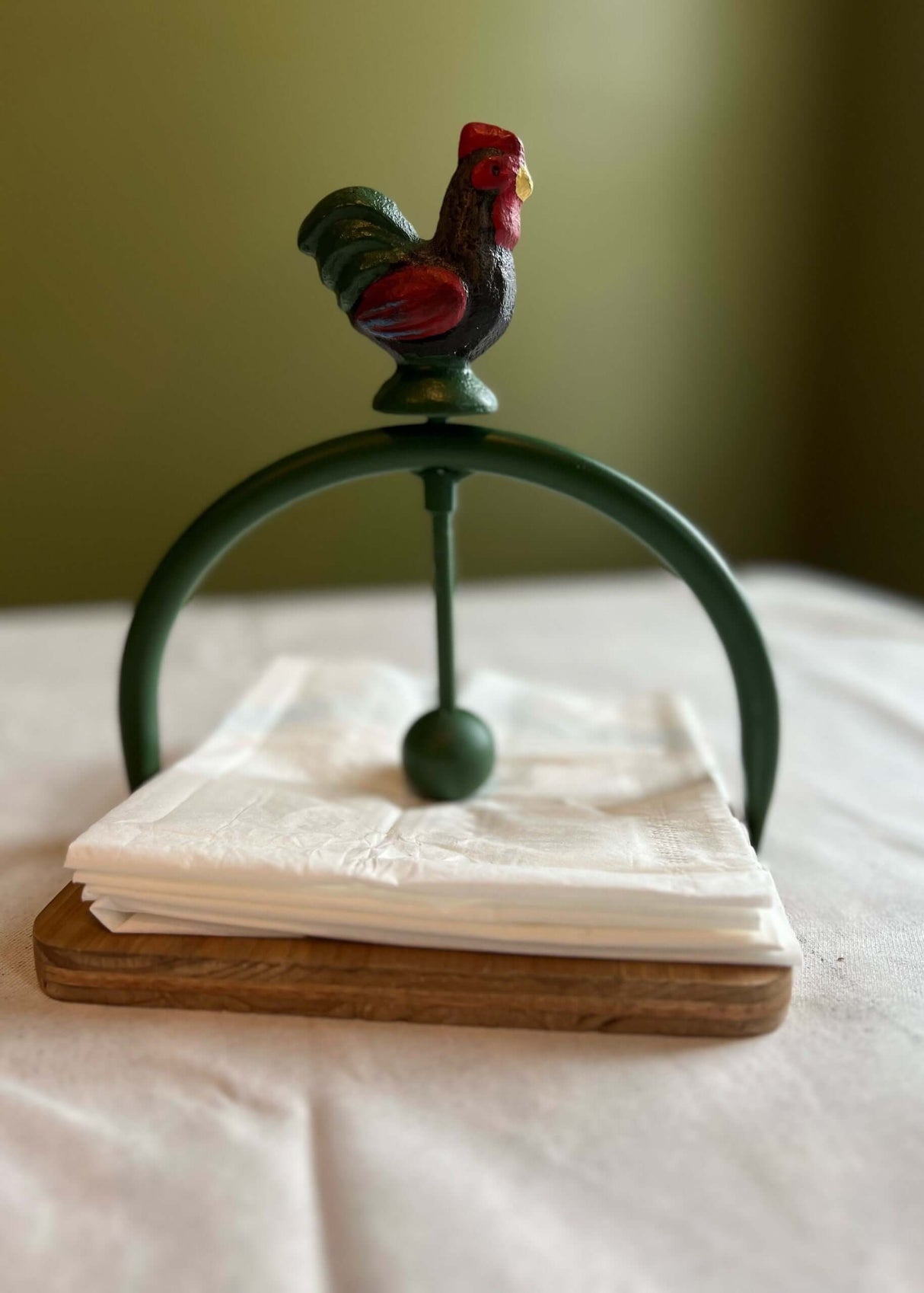 Farmhouse Rooster Napkin Holder-napkin holder-Parc Decor