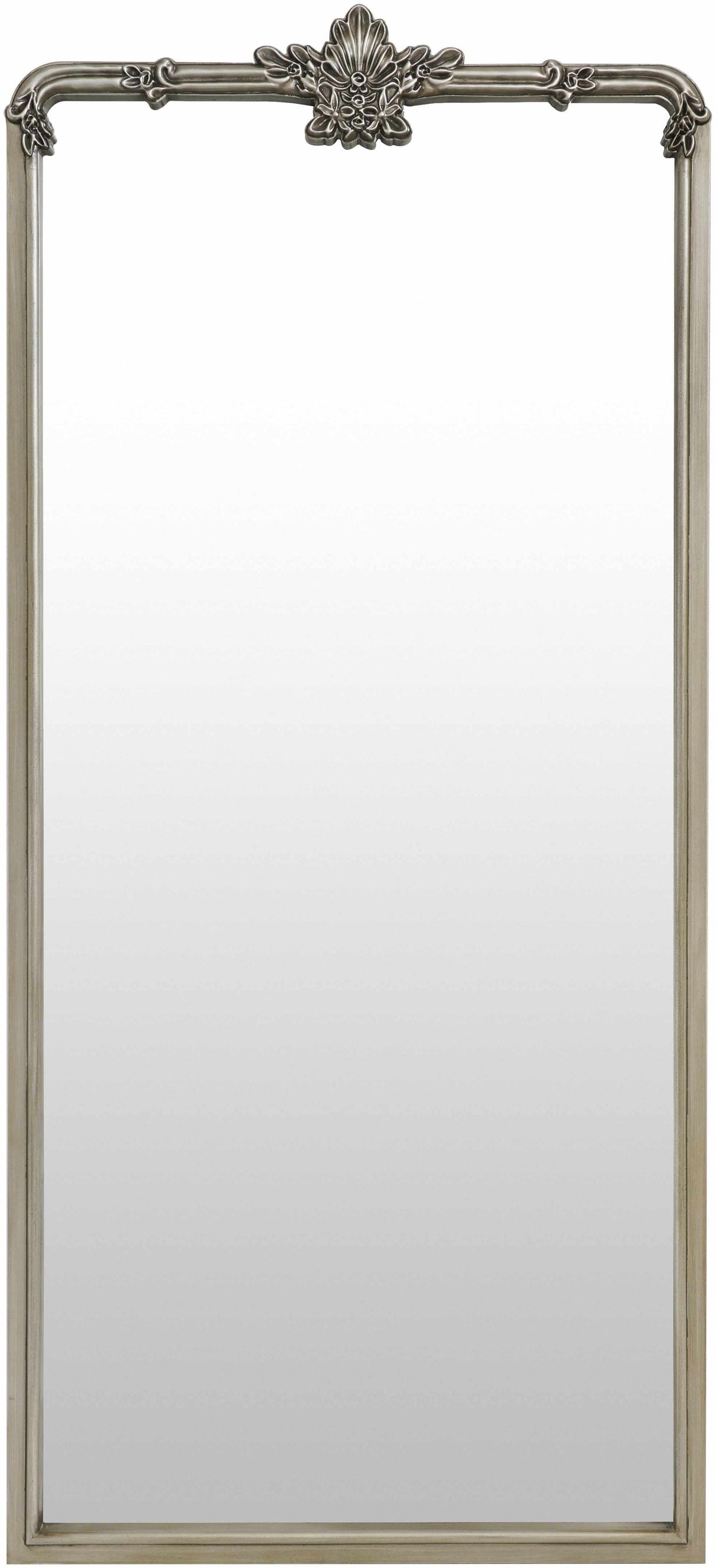 Filettole Silver Gray Frame Wall Mirror-Mirrors-Parc Decor