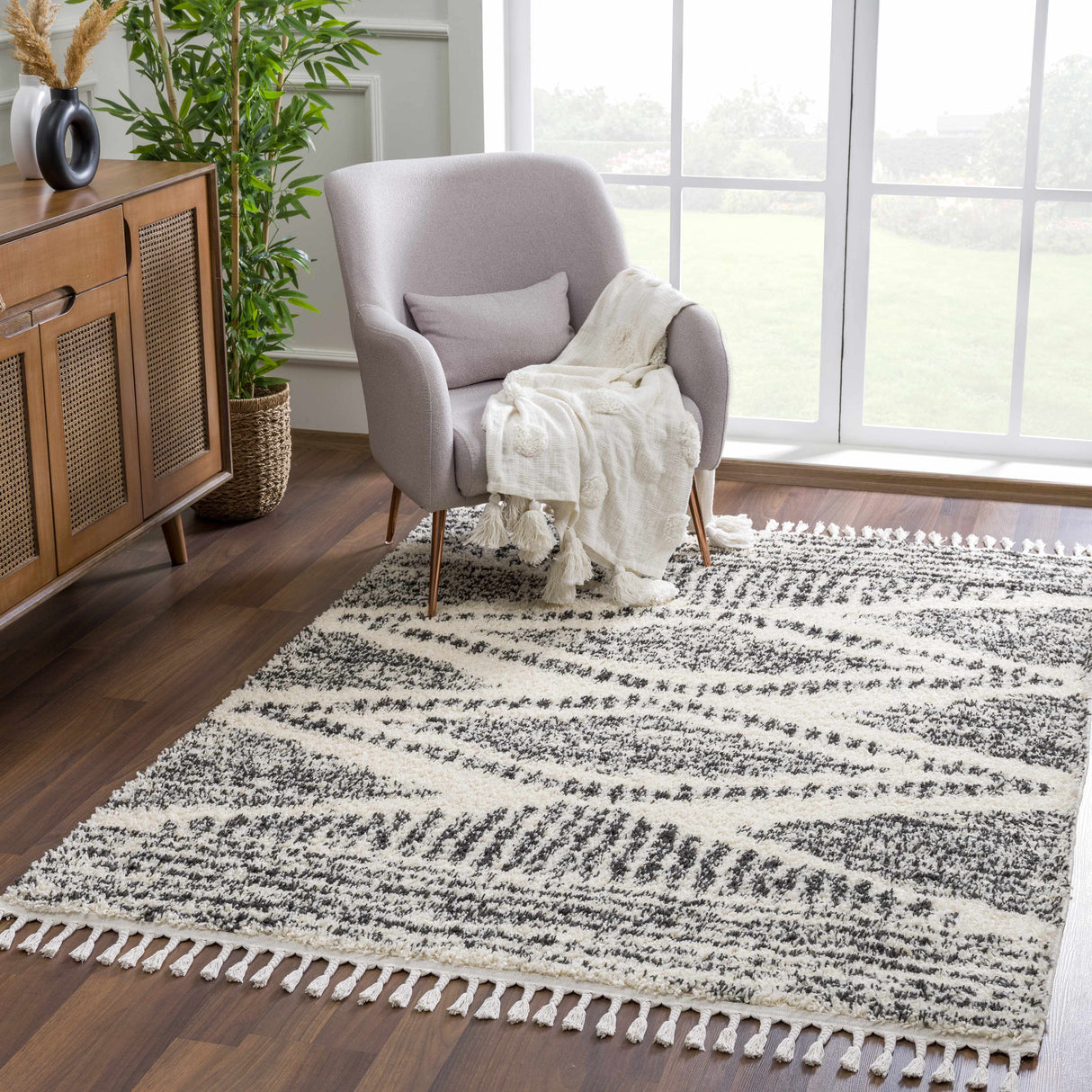 Fishhook Berber Shag Rug-Rugs-Parc Decor